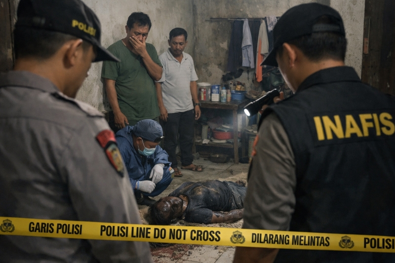 Pedagang Ayam Pasar Bukit Ditemukan Meninggal di Kontrakan