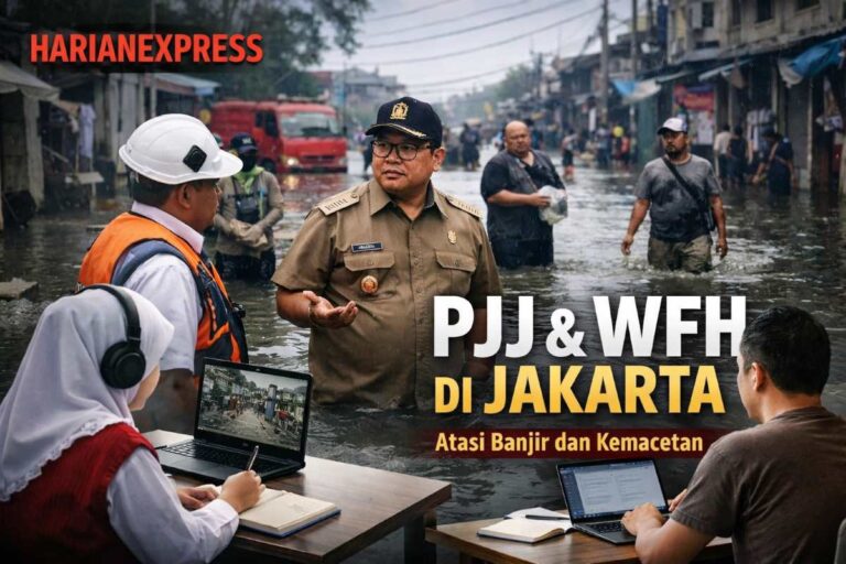 Kebijakan PJJ dan WFH Gubernur DKI Jakarta untuk Menanggulangi Dampak Banjir