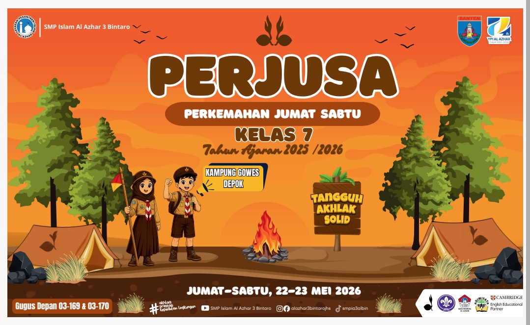 SMP Islam Al Azhar 3 Bintaro Gelar Perjusa Kelas 7 di Kampung Gowes Depok