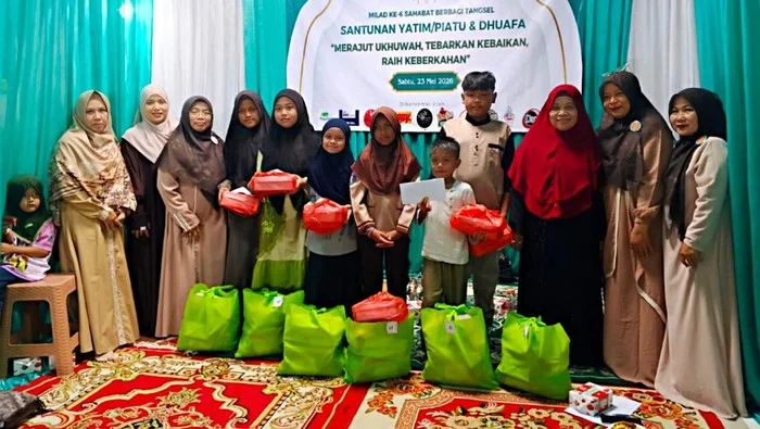 Kolaborasi Pegadaian CPS Pondok Aren Santuni Anak Yatim Tangsel