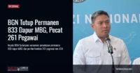 BGN Tutup Permanen 833 Dapur MBG, Pecat 261 Pegawai
