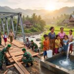 TNI AD Gelar Bakti Nyata di Nias: Bangun Jembatan Garuda, Sumur Bor, dan Rehabilitasi Infrastruktur