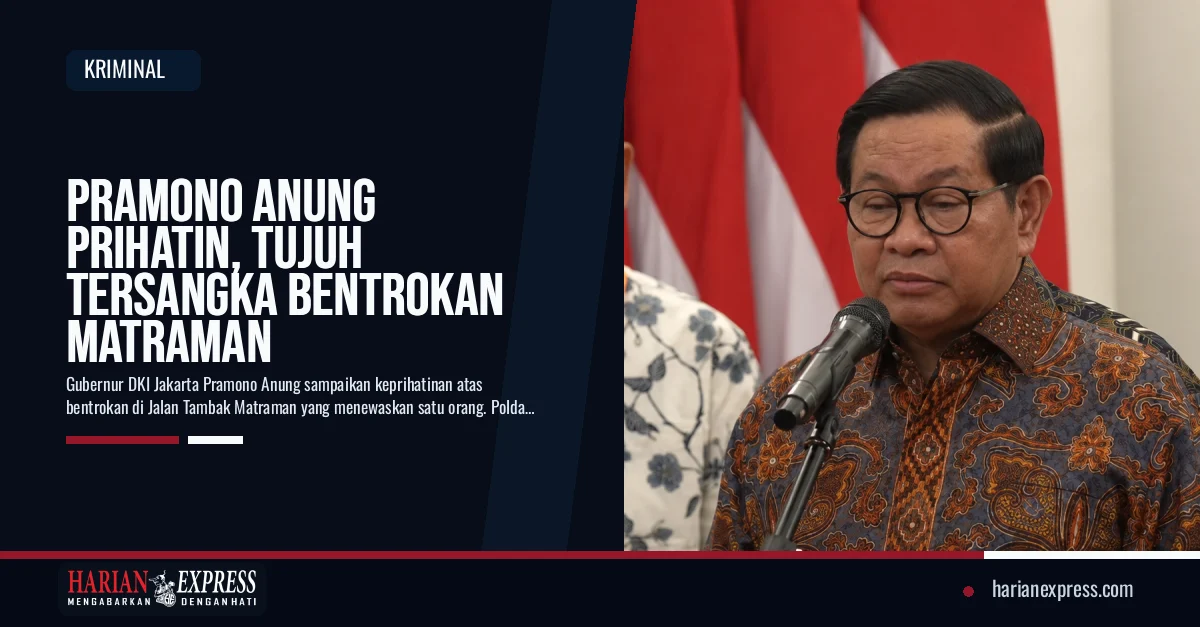 Pramono Anung Prihatin, Tujuh Tersangka Bentrokan Matraman