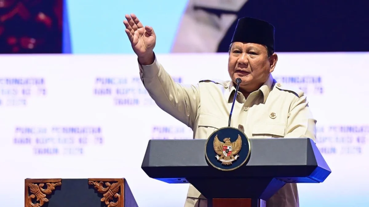 Pidato Prabowo di Harkopnas: Kritik Paham Neoliberal dan Pesan Optimisme Bangsa
