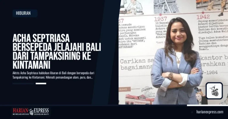 Sisi Santai Acha Septriasa Saat Liburan di Bali, Bersepeda dari Tampaksiring hingga Kintamani