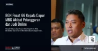 BGN Pecat 66 Kepala Dapur MBG Akibat Pelanggaran dan Judi Online