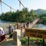 TNI AD Bangun Kembali Jembatan Garuda Blang Teurekan, Akhiri Keterisolasian Warga Aceh Utara
