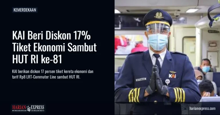 KAI Beri Diskon 17% Tiket Ekonomi Sambut HUT RI ke-81
