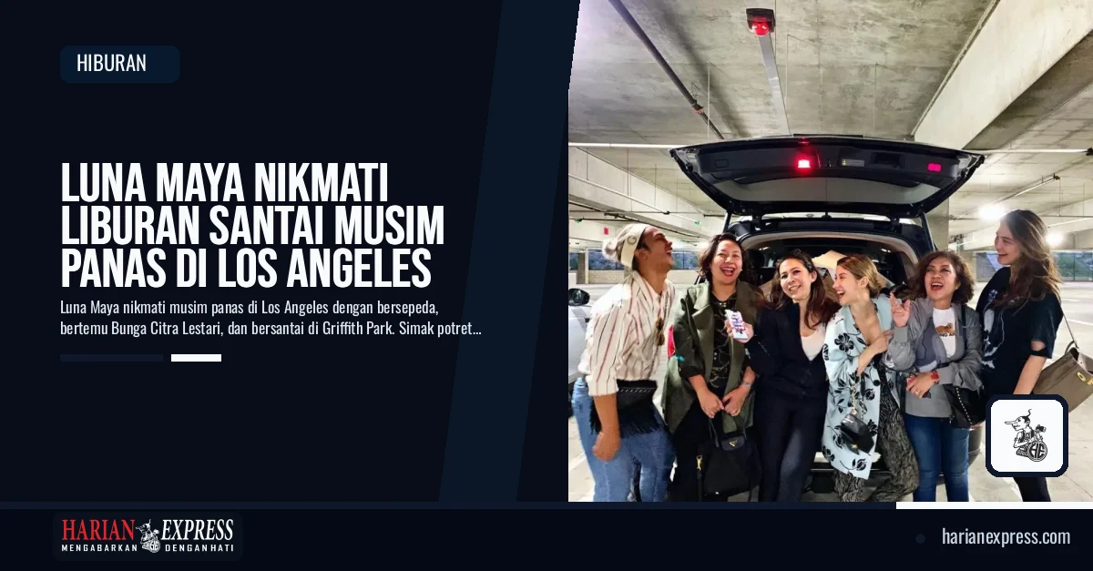 Sisi Santai Luna Maya Saat Menikmati Musim Panas di Los Angeles