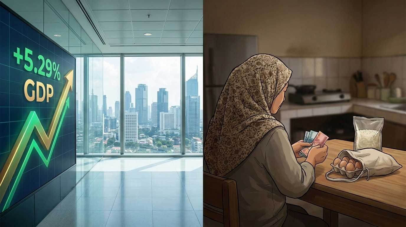 Ekonomi Tumbuh 5,29 Persen, Mengapa Dapur Rumah Tangga Belum Selalu Merasakannya?