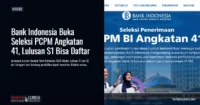 Bank Indonesia Buka Seleksi PCPM Angkatan 41, Lulusan S1 Bisa Daftar