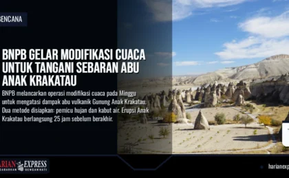 BNPB Gelar Modifikasi Cuaca untuk Tangani Sebaran Abu Anak Krakatau