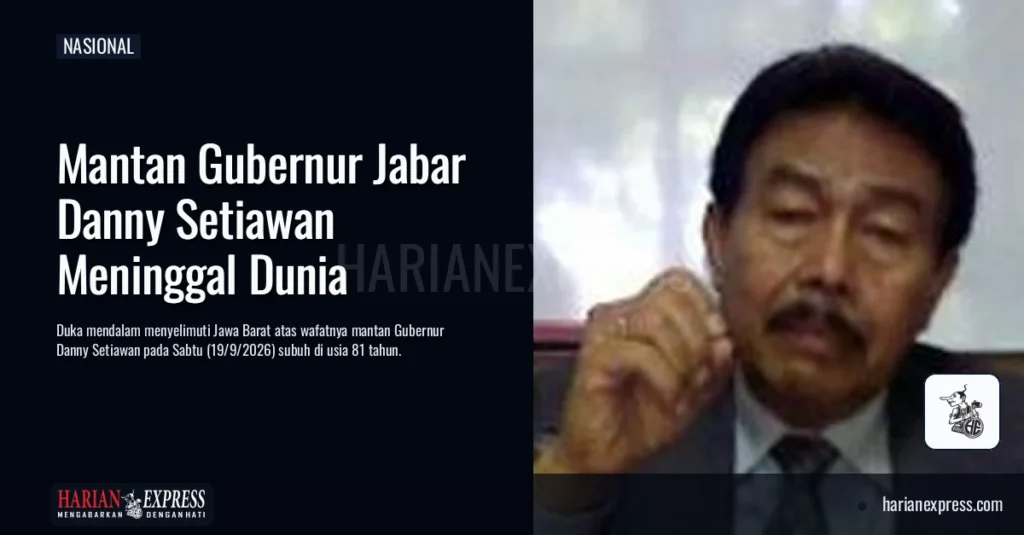 Mantan Gubernur Jabar Danny Setiawan Meninggal Dunia