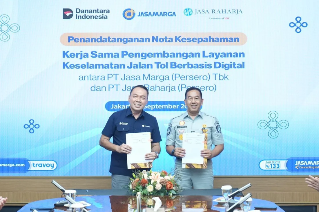 Jasa Marga dan Jasa Raharja Kuatkan Kolaborasi Layanan Keselamatan Jalan Tol Digital