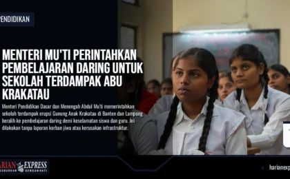 Menteri Mu’ti Perintahkan Pembelajaran Daring untuk Sekolah Terdampak Abu Krakatau