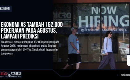 Ekonomi AS Tambah 162.000 Pekerjaan pada Agustus, Lampaui Prediksi